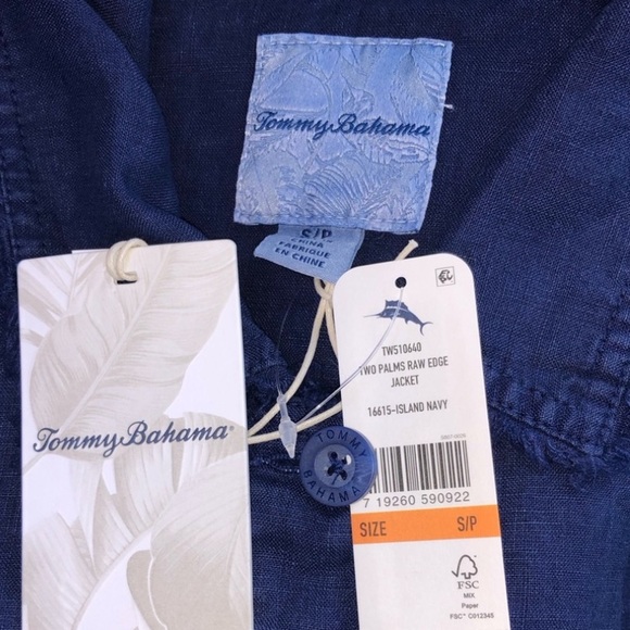 Tommy Bahama Two Palm Raw Edge Point Collar Jacket - Picture 12 of 12